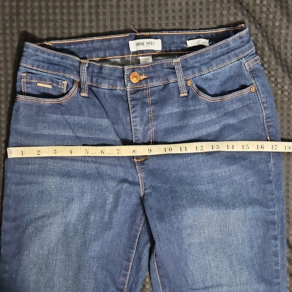 Nine West, Gramercy Slim Straight, Jeans, Size 6 - Picture 9 of 12